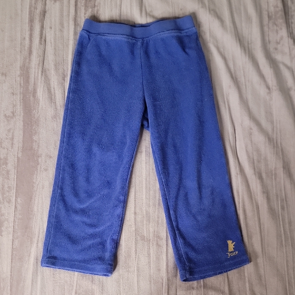 Juicy Couture Kids Royal Blue Fleece Sweatpants